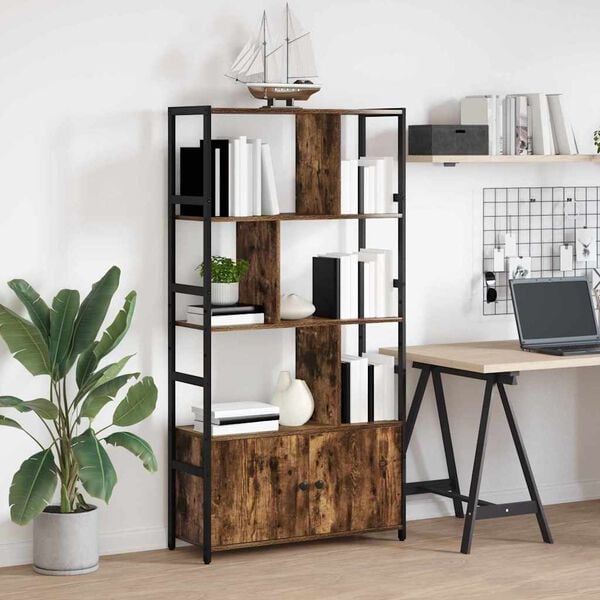 vidaXL P&oacute;łka na książki Dąb wędzony 80 x 30 x 155,5 cm