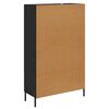 vidaXL Highboard z szufladą Corona Czarny Dąb 69,5 x 31 x 115 cm