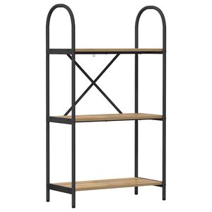 vidaXL P&oacute;łka na książki 3 poziomy 60 x 30 x 109 cm Drewno inżynieryjne