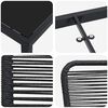 vidaXL Zestaw do jadalni w ogrodzie 7 pcs Czarny