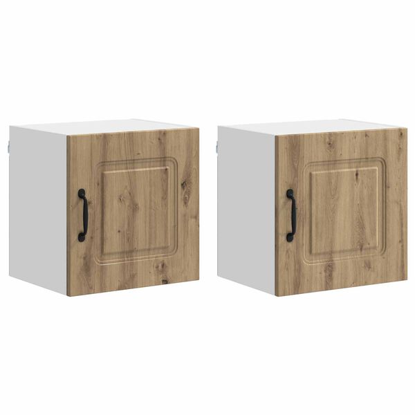 vidaXL Szafka kuchenna Kalmar 2 pcs Dąb rzemieślniczy 40 x 31 x 40 cm