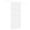 vidaXL Drzwi przesuwne 93 x 211 cm Drewno inżynieryjne Biały