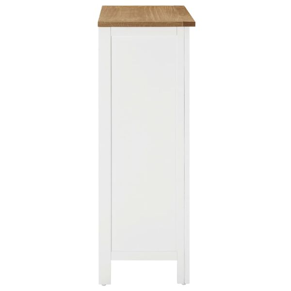 vidaXL Szafka na wino, 72 x 32 x 90 cm, lite drewno dębowe