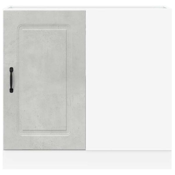 vidaXL Szafka kuchenna dolna, Kalmar, szarość betonu