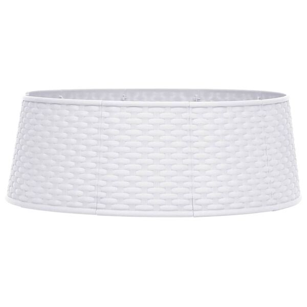 vidaXL Osłona pod choinkę, biała, &Oslash;54x19,5 cm