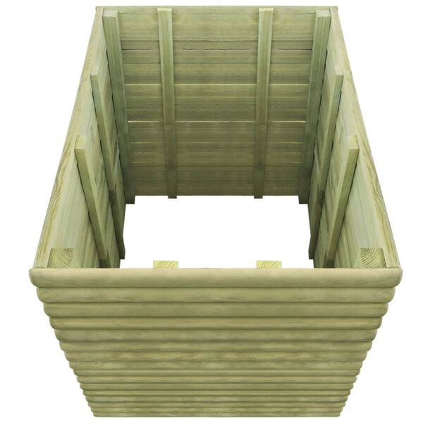vidaXL Podwyższona donica ogrodowa, 106x106x96 cm, impregnowana sosna