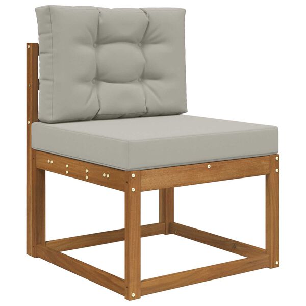 vidaXL Poduszka do sofy na zewnątrz 2 pcs Szary Poliester