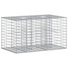 vidaXL Podniesione ł&oacute;żko gabionowe 100 x 60 x 55 cm Stal ocynkowana