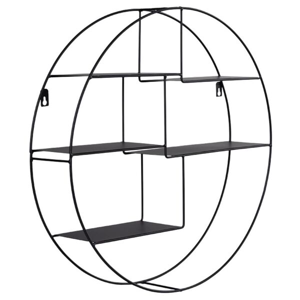 House Nordic P&oacute;łka Sophie, czarna stal