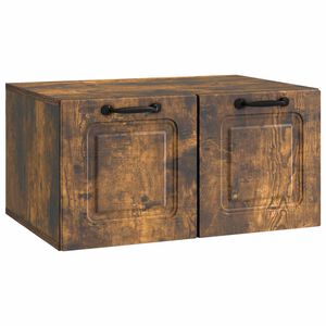 vidaXL Szafka RTV montowana na ścianie Dąb wędzony 59,5 x 41 x 30 cm