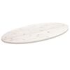vidaXL Blat stołu, biały, 110x55x2,5 cm, lite drewno sosnowe, owalny