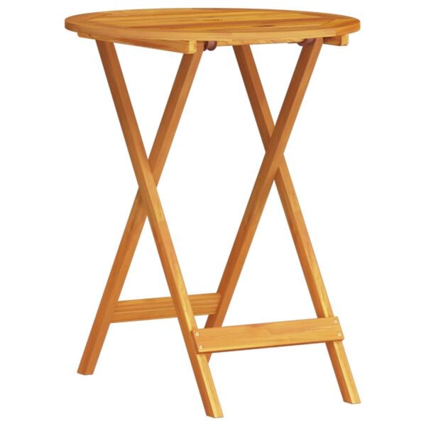 vidaXL Składany zestaw bistro 3 pcs Brązowy Lite Drewno Akacji