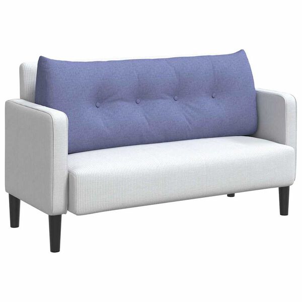 vidaXL Poduszka na plecy Niebieski dżins 120 x 24 x 50 cm tkanina