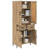 vidaXL Highboard 2 pcs Dąb rzemieślniczy Materiał drewnopochodny