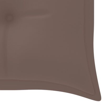 vidaXL Poduszka na ławkę ogrodową, kolor taupe, 150x50x7 cm, tkanina