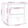 vidaXL Stoliki boczne, 2 szt., 40x40x39 cm, lite drewno sosnowe