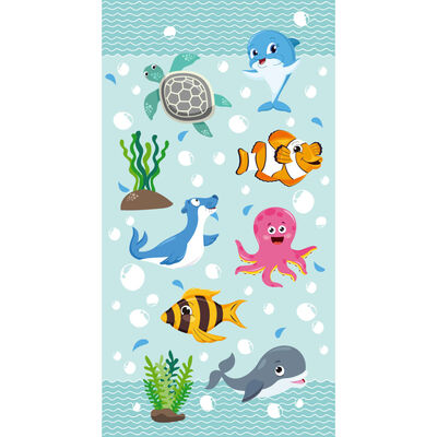 Good Morning Ręcznik plażowy SEAWORLD, 75x150 cm, morski niebieski