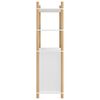vidaXL Wysoka szafka, biała, 60x40x141 cm, materiał drewnopochodny