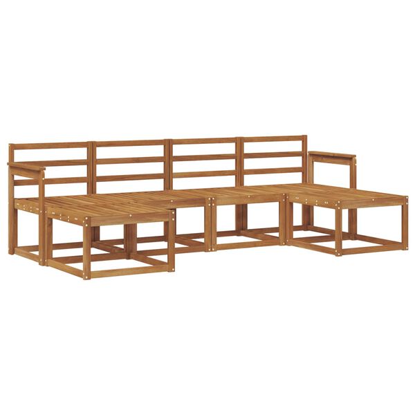 vidaXL Zestaw sof na zewnątrz 6 pcs Naturalny Lite Drewno Akacji