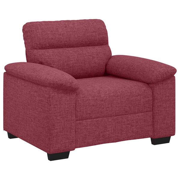 vidaXL Sofa Fotel Wino Czerwone 100x81x84 cm Tkanina