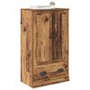 vidaXL Highboard z szufladą Stare drewno 60 x 35,5 x 103,5 cm