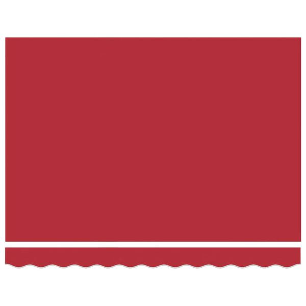 vidaXL Markiza zwijana Czerwony 350 x 250 cm Poliester i Metal