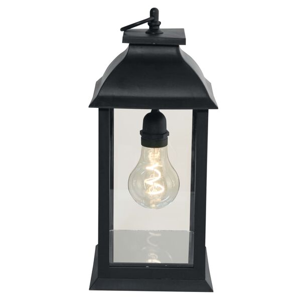 Luxform Latarnia stołowa LED Black Lantern, na baterie, żar&oacute;wka A60