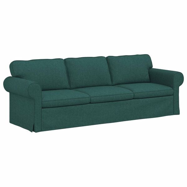 vidaXL Sofa Ciemna zieleń