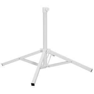 vidaXL Stojak na parasol Biały Stal dla 25-32 mm Słup