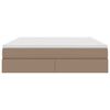 vidaXL Ł&oacute;żko z miejscem na przechowywanie i materacem Cappuccino