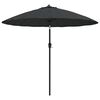 vidaXL Parasol ogrodowy na słupku aluminiowym, 270 cm, antracytowy