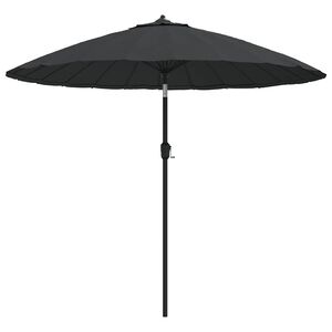 vidaXL Parasol ogrodowy na słupku aluminiowym, 270 cm, antracytowy