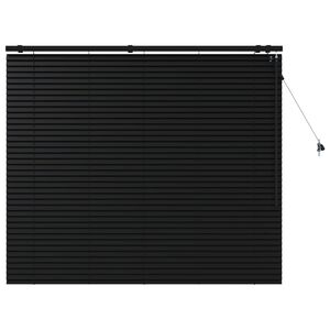 vidaXL Żaluzja wenecka Czarny 125 x 130 cm 35 mm