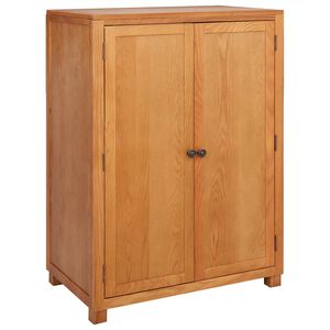 vidaXL Garderoba z przechowywaniem brązowy 80 x 50 x 115 cm Dąb lite