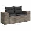 vidaXL Zestaw Sof na Ogr&oacute;d z poduszką 8 pcs Szary Rattan poli