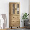 vidaXL Highboard z szufladą Dąb rzemieślniczy 69,5 x 34 x 180 cm