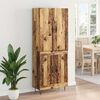 vidaXL Highboard 2 pcs Stare drewno Materiał drewnopochodny