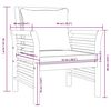 vidaXL 5-cz. zestaw wypoczynkowy do ogrodu, z poduszkami, lita akacja