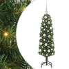 vidaXL Sztuczna choinka z podstawą Zielony 120 cm PVC, stal i plastik
