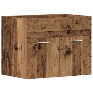 vidaXL Szafka pod umywalkę łazienkową, stare drewno, 60x38,5x46 cm
