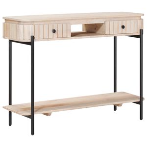 vidaXL Ręcznie robiony stolik końcowy Biały 100 x 30 x 76 cm