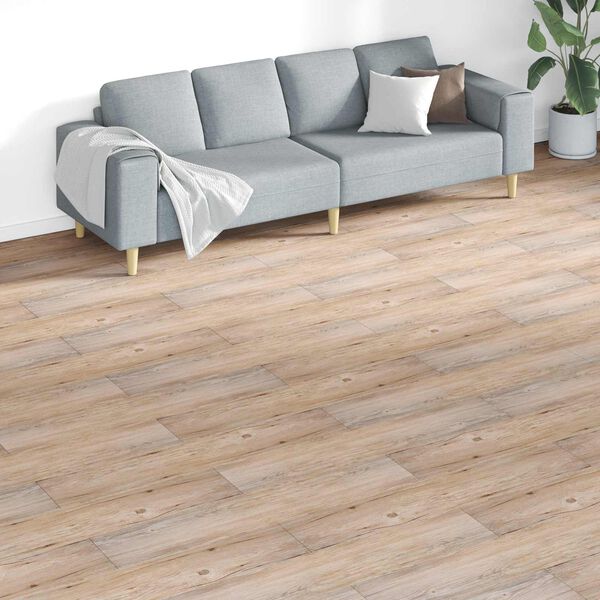 vidaXL Deski podłogowe 18 pcs Brązowy 5,26 m&sup2; PVC