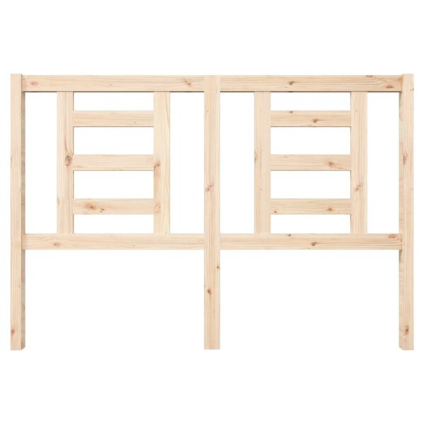 vidaXL Wezgłowie ł&oacute;żka, 146x4x100 cm, lite drewno sosnowe