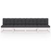 vidaXL 4-osobowa sofa ogrodowa z poduszkami, lite drewno sosnowe