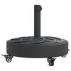 vidaXL Podstawa do parasola, z k&oacute;łkami, do słupk&oacute;w &Oslash;38/48 mm, 27 kg