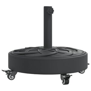 vidaXL Podstawa do parasola, z k&oacute;łkami, do słupk&oacute;w &Oslash;38/48 mm, 27 kg