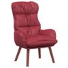vidaXL fotel Czerwone wino 69 x 74 x 93 cm Sztuczna sk&oacute;ra