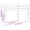 vidaXL Zagł&oacute;wek Stare drewno 200 cm Materiał drewnopochodny