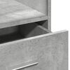vidaXL M&oacute;wnica z kołami i szufladą, szarość betonu, 55x55x107 cm