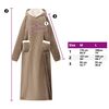 vidaXL Bluza-koc Camel 150 x 87 cm Fleece i Flanela